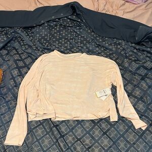 Old Navy Pink Tie Dyed Crop Blouse